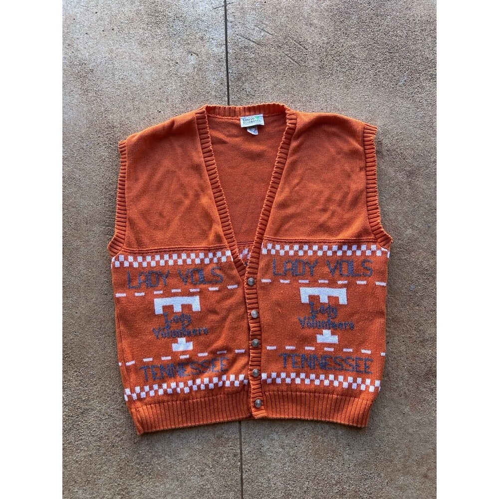Vintage Tennessee Lady Volunteers Sweater Vest Size XL Rare Vols